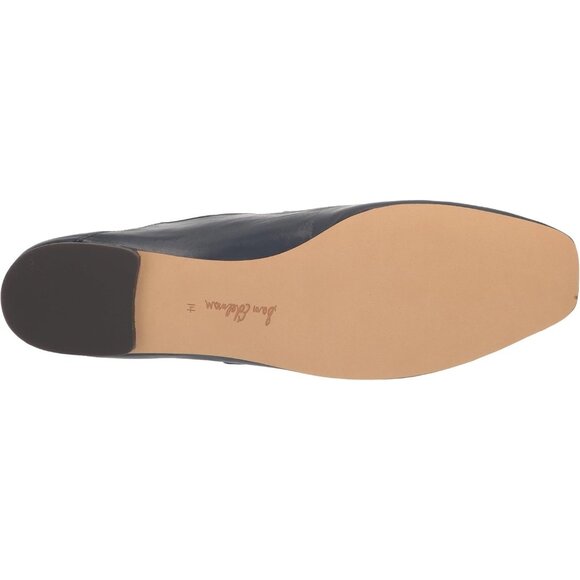 Sam Edelman Womens Hudson Navy Leather Closed Pointed Toe Mary Jane Flat Shoes - Picture 4 of 7